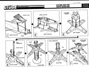 Handleiding Hasbro GI Joe Skystorm Cross Wing Chopper