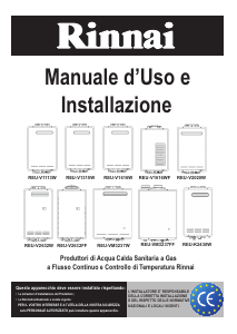 Manuale Rinnai Infinity 16i Caldaia a gas