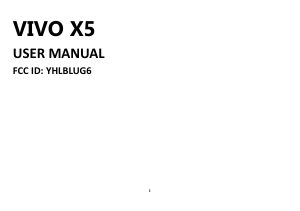 Handleiding BLU Vivo X5 Mobiele telefoon