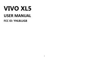 Handleiding BLU Vivo XL5 Mobiele telefoon