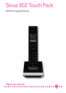 Bedienungsanleitung Telekom Sinus 602 Touch Pack Schnurlose telefon