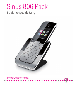 Bedienungsanleitung Telekom Sinus 806 Pack Schnurlose telefon
