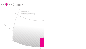 Bedienungsanleitung Telekom Sinus A 100 Schnurlose telefon