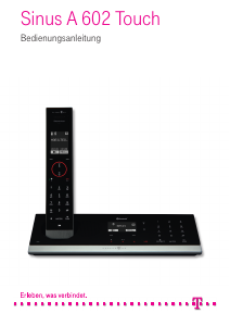 Bedienungsanleitung Telekom Sinus 602 Touch Schnurlose telefon