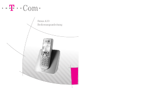 Bedienungsanleitung Telekom Sinus A 10 Schnurlose telefon