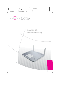 Bedienungsanleitung Telekom Sinus 1054 DSL Router