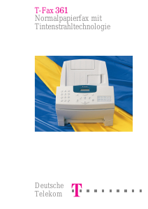 Bedienungsanleitung Telekom T-Fax 361 Faxmaschine