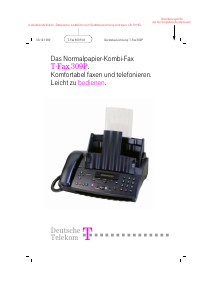Bedienungsanleitung Telekom T-Fax 309P Faxmaschine