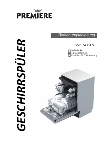 Bedienungsanleitung Premiere EGSP 24384 V Geschirrspüler