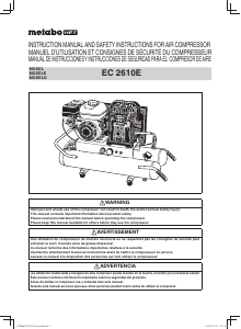 Bruksanvisning Metabo EC 2610E Kompressor