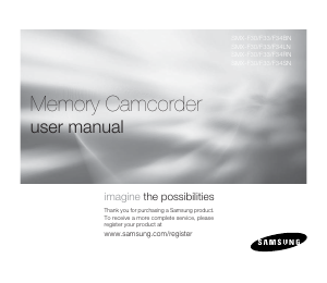 Manual Samsung SMX-F34SD Camcorder