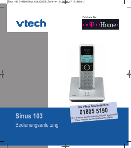 Bedienungsanleitung Vtech Sinus 103 (Telekom) Schnurlose telefon