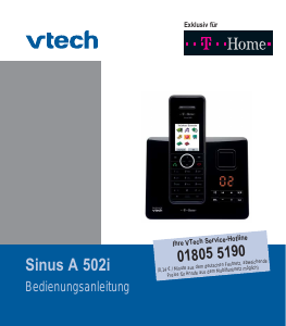 Bedienungsanleitung Vtech Sinus A 502i (Telekom) Schnurlose telefon