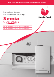 Handleiding Saunier Duval Semia Condens F24 E CV-ketel
