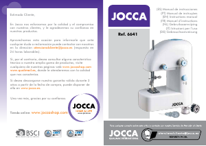 Handleiding Jocca 6641 Naaimachine