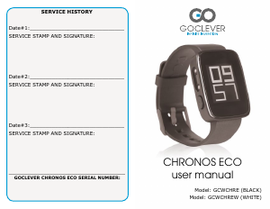 Manual GOCLEVER Chronos Eco Smart Watch
