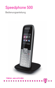 Bedienungsanleitung Telekom Speedphone 500 Schnurlose telefon
