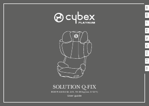 Mode d’emploi Cybex Solution Q-Fix Siège bébé