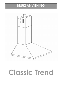 Bruksanvisning Cylinda Classic Trend Köksfläkt