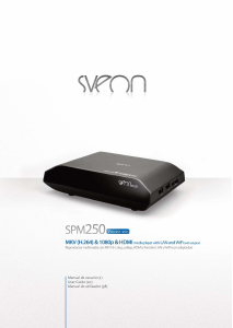 Manual Sveon SPM250 Leitor multimédia