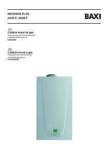 Manual de uso Baxi Neodens Plus 24/24 F Caldera de gas