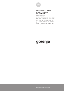 Manual Gorenje CT41SC Plită
