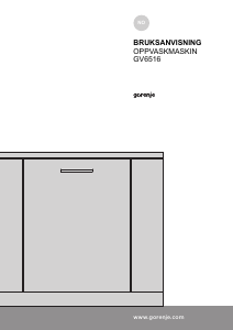 Bruksanvisning Gorenje GV65161 Oppvaskmaskin