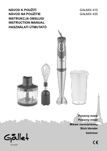 Bruksanvisning Gallet MIX 415 Stavmixer
