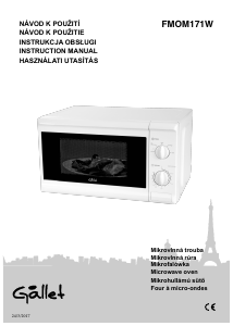 Bruksanvisning Gallet FMOM171W Mikrovågsugn