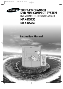 Manual Samsung MAX-DS750 Stereo-set