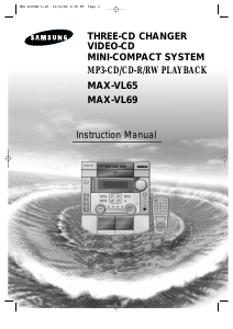 Bruksanvisning Samsung MAX-VL69 Stereoanläggning