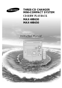 Handleiding Samsung MAX-WB650 Stereoset
