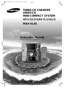 Bruksanvisning Samsung MAX-VL45 Stereoanläggning