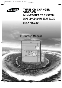 Bruksanvisning Samsung MAXVS720TH/CDM Stereoanläggning
