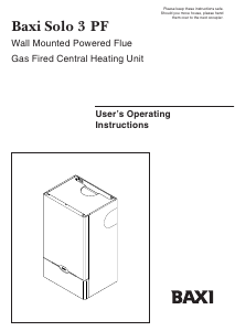 Handleiding Baxi Solo 3 80 PF CV-ketel