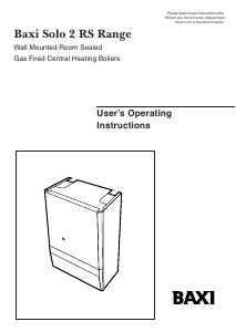 Handleiding Baxi Solo 2 60 RS CV-ketel