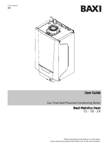 Handleiding Baxi MainEco Heat 18 CV-ketel