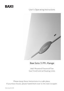 Handleiding Baxi Solo 3 PFL 40 CV-ketel