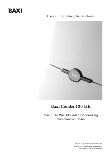 Handleiding Baxi Combi 130 HE CV-ketel