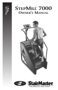 Bruksanvisning StairMaster StepMill 7000 Stegmaskin