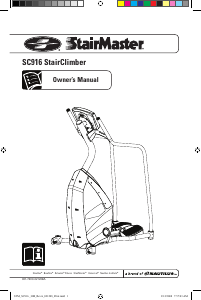 Bruksanvisning StairMaster SC916 StairClimber Stegmaskin