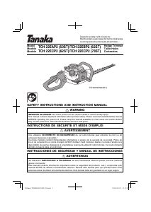 Mode d’emploi Tanaka TCH 22EAP2 (50ST) Taille-haies