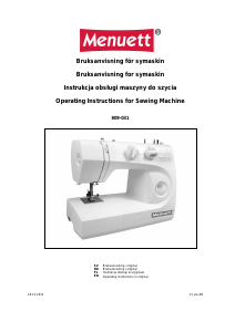 Manual Menuett 809-031 Sewing Machine