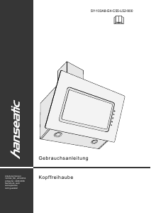 Manual Hanseatic SY-103A8-E4-C55-L52-900 Cooker Hood