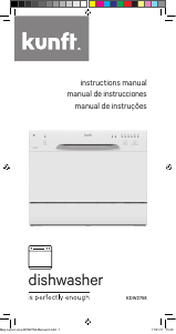 Manual Kunft KDW2758 Máquina de lavar louça