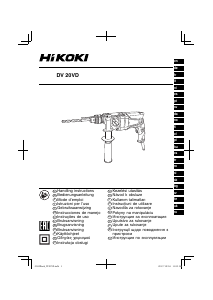 Manual Hikoki DV 20VD Maşină de găurit cu percuţie