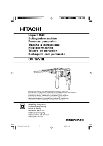 Bruksanvisning Hitachi DV 16VBL Slagborrmaskin