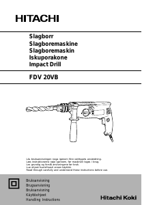 Brugsanvisning Hitachi FDV 20VB Slagboremaskine
