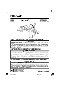 Handleiding Hitachi DH 50SB Boorhamer