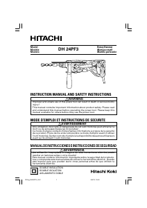 Handleiding Hitachi DH 24PF3 Boorhamer
